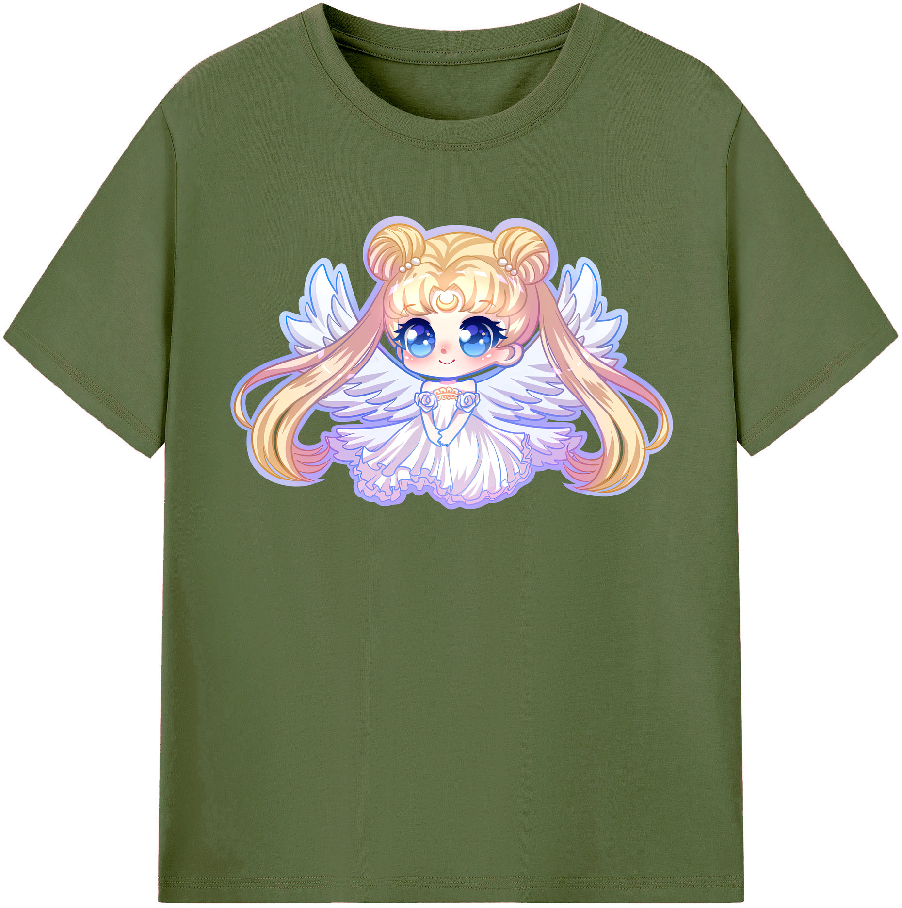 （画像用） 美少女戦士セーラームーン 愛野 美奈子 あいの みなこ Sailor Moon Aino Minako 綿100％半袖Tシャツ（フロントプリント）